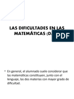 Las Dificultades en Las Matemáticas (Dam)