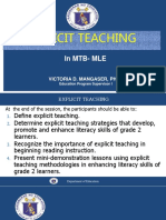 7 Explicit Teaching