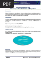 Extremos y Equilibrio de Autogobierno