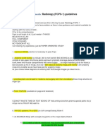 Diagnostic Radio Guidelines