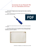 Manual Desmontar Lector Wii