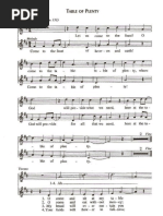 Table of Plenty - SATB