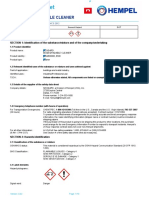 CLEANER Conforms to ANSI Z400.1-2010 Standard - HCS 2012 SECTION 1: Identification of the substance/mixture and of the company/undertaking 1.1 Product identifier -       Protective Clothing General Hazard DOT     