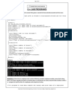 C++ Lab C++ Lab Programs