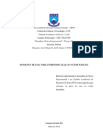 (URBANO) Relatorio 1 - Momento de Uma Força Perpendicular Ao Vetor Posicao