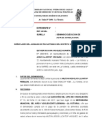 Demanda de Ejecucion de Acta de Conciliacion - Esther Roxana Huaman Vasquez