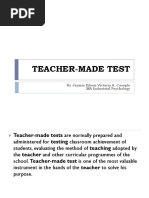 Teacher Made Test