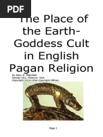 The Place of The Earth-Goddess Cult in English Pagan Religion