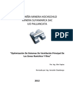 Optimización de Sistemas de Ventilacion Principal Ranichico y Rina UP Pallancata