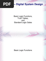 ECE 331 - Digital System Design: Basic Logic Functions, Truth Tables, and Standard Logic Gates