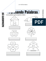 Ficha de Formando Palabras para Primero de Primaria