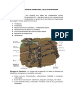 Riesgos en La Minería Subterránea y Sus Características