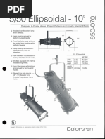 Colortran 5-50 Ellipsoidal 10 Deg. Spec Sheet 1995