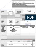 Personal Data Sheet: Mannellie Liwayway Teodoro Herrera