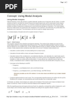 Using Modal Analysis