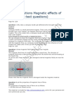 NCERT Solutions Magnetic Effects of Current (In Text Questions) PDF