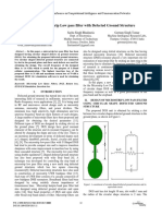 Design of Microstrip Low Pass Filter With Defected Ground Structure