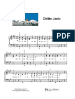 Cielito Lindo Spartito Pianoforte PDF