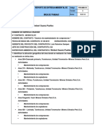 Reporte de Entrega Ambiental Area de Trabajo Crubher