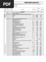 Presupuesto Analitico Pintado