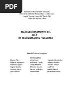 Proyecto Reacondicionamiento Del Aulade Administracion Financiera