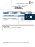 Prueba de MATEMÁTICA Primero Básico