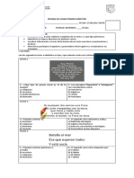 Prueba de Logro Primer Semestre Sexto Basico