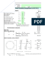 Concrete Pier (Isolated Deep Foundation) Design Based On ACI 318-14