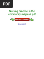 Nursing Practice in The Community Maglaya PDF