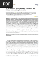 Materials: 3D Analysis of Deformation and Porosity of Dry Natural Snow During Compaction