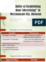 Feasibility of Establishing "Outdoor Advertising" in Meycauayan City, Bulacan