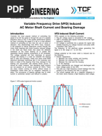 FE 4000 Variable Frequency Drive VFD Induced AC Motor Shaft Current and Bearing Damage