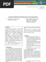 A Model For Rule Based Fraud Detection in Telecommunication