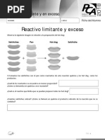 Ficha 19. Reactivo Limitante y en Exceso