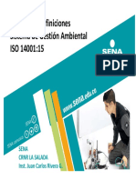 Términos y Definiciones SGA ISO 14001