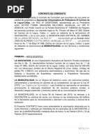 Contrato de Comodato