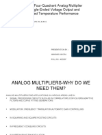 Cmos Four Quadrant Analog Multiplier