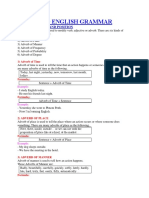 Types of Adverbs in English