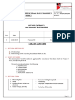 Block Work Masonry Methodology