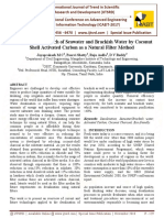 Desalination Approach of Seawater and Brackish Water by Coconut Shell Activated Carbon As A Natural Filter Method