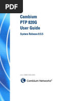 PTP 820G User Guide 8.5.5 PDF