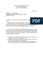 Carta de Servicio Comunitario