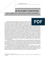 Cardeal Cayetano - de Subiecto Naturalis Philosophiae