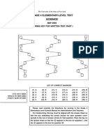 Science: Grade 4 Elementary-Level Test