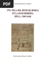 Una Villa Del Reino de Murcia en La Edad Moderna Mula 15001648 0 PDF