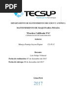 "Practica Calificada Nº4": Mantenimiento de Maquinaria Pesada