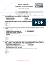 Prova de Matemática Seed 2013