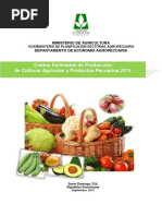 Costos Estimados de Producción de Cultivos Agrícolas y Pecuarios, 2014 PDF