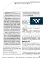 Free Hand Pedicle Screw Placement in The Thoracic KIM LENKE 2004 Spine PDF