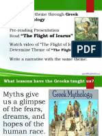 "The Flight of Icarus": Goal: Explore Theme Through Greek Mythology Agenda